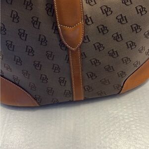 Dooney & Bourke Brown Monogram Hobo Bag